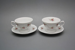 Tea cup 0,2l with saucer Alaska Pink roses BB