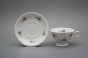 Tea cup 0,2l with saucer Alaska Pink roses BB č.2