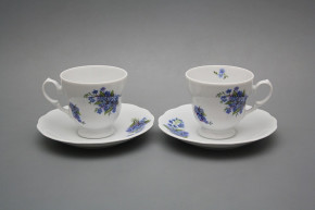 Coffee cup 0,2l and saucer Alaska Forget-me-not BB