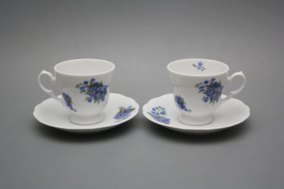 Coffee cup 0,2l and saucer Alaska Forget-me-not BB č.1