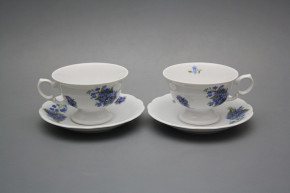 Tea cup 0,2l with saucer Alaska Forget-me-not BB