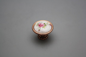 Rustic knobs Bohemia 35mm Pink roses CU