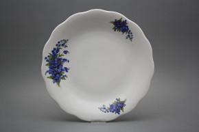 Flat round dish 32cm Alaska Forget-me-not CBB