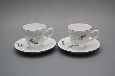 Coffee cup 0,2l and saucer Alaska Geese ML č.1