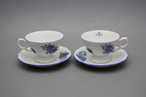 Tea cup 0,2l with saucer Alaska Forget-me-not AL