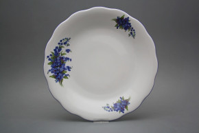 Flat round dish 32cm Alaska Forget-me-not CAL