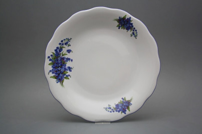 Flat round dish 32cm Alaska Forget-me-not CAL č.1