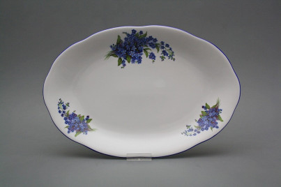Oval dish 33cm Alaska Forget-me-not CAL č.1