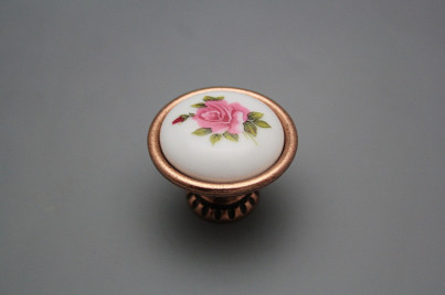 Rustic knobs Bohemia 40mm Elizabeth rose Pink CU č.1