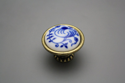 Rustic knobs Bohemia 40mm Blue Onion Pomegranate č.1