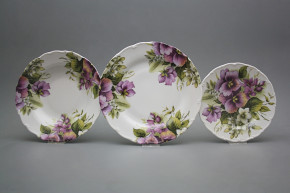 Plate set Ofelia Pansy 12-piece CsivBB