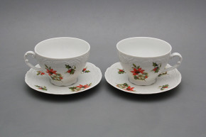 Tea cup 0,17l and saucer Opera Poinsettia BB