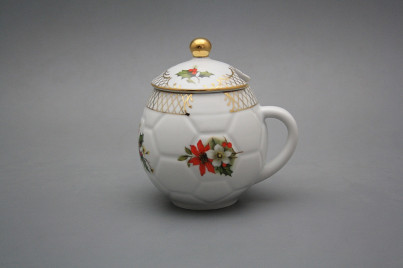 Mug for honey Poinsettia GL LUX č.1