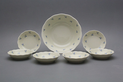 Compote set Alaska ECRU Forget-me-not Sprays 7-piece ABB č.1