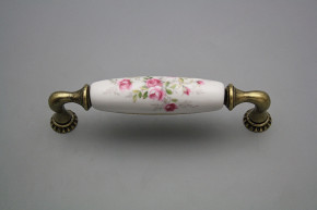 Rustic handles Bohemia 128mm Pink roses