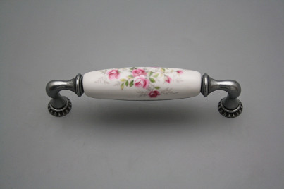 Rustic handles Bohemia 128mm Pink roses FV č.1