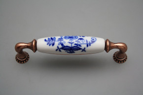 Rustic handles Bohemia 128mm Blue Onion Leaf CU