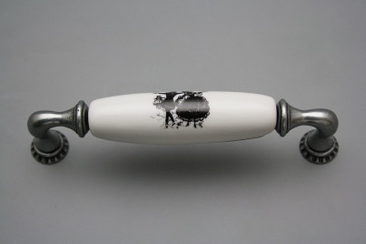 Rustic handles Bohemia 128mm Rococo dolls FV č.1