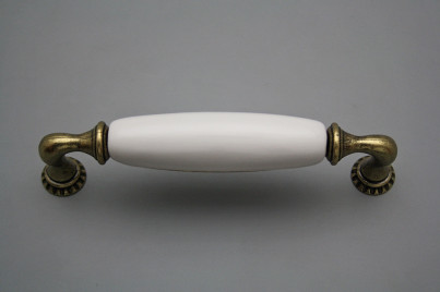 Rustic handles Bohemia 128mm WHITE č.1
