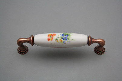Rustic handles Bohemia 128mm Field flowers CU č.1