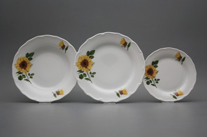 Plate set Verona Sunflowers 18-piece CBB č.1