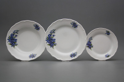 Plate set Verona Forget-me-not 12-piece CBB č.1