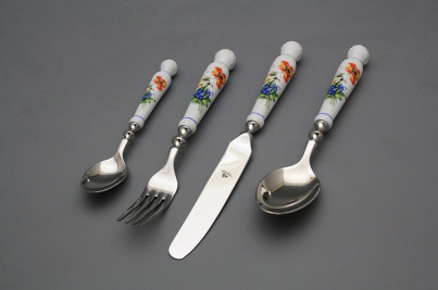 Set of cutlery Bohemia 1987 with box Field flowers 24-piece AL č.1