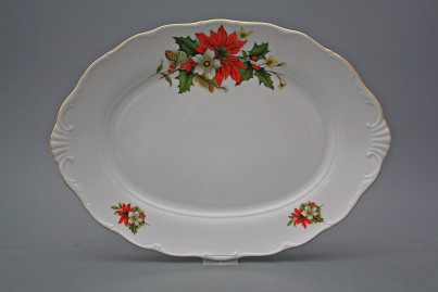Oval dish 36cm Verona Poinsettia CGL č.1