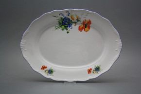 Oval dish 36cm Verona Field flowers CAL