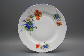 Flat round dish 31cm Verona Field flowers CAL