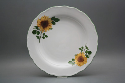 Flat round dish 31cm Verona Sunflowers DZL č.1