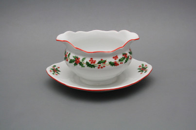 Sauceboat 0,45l Verona Christmas holly CL č.1