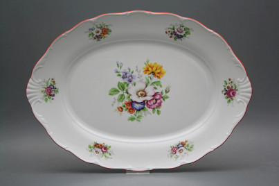 Oval dish 40cm Verona Meissen bouquet FCL č.1