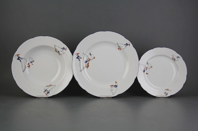 Plate set Rose Geese 18-piece CML č.1
