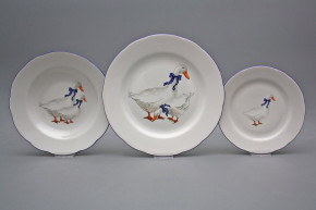 Plate set Rose Geese 24-piece IML