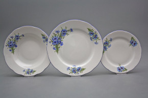 Plate set Rose Cornflowers 18-piece CAL