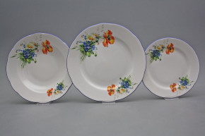 Plate set Rose Field flowers 18-piece DAL