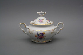 Sugar bowl 0,4l Marie Louise Bouquet with irises GL LUX