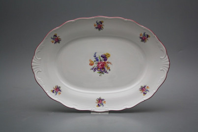 Oval dish 32cm Verona Bouquet with irisies FRL č.1