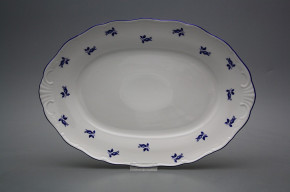 Oval dish 36cm Verona Blue roses AML