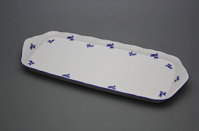 Tray square 37cm Verona Blue roses AML