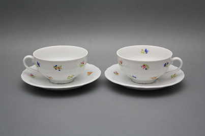 Cup low 0,18l with saucer Verona Flower sprays BB č.1