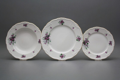 Plate set Marie Louise Sweet violets 18-piece KGL č.1