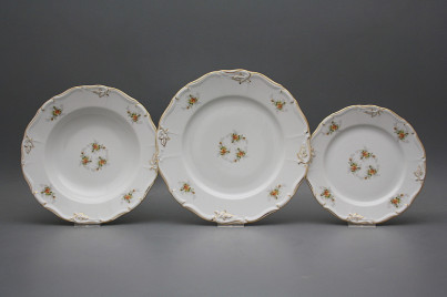 Plate set Marie Louise Tea roses 36-piece GGL LUX č.1