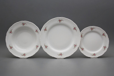 Plate set Ofelia Pink roses 36-piece ABB č.1