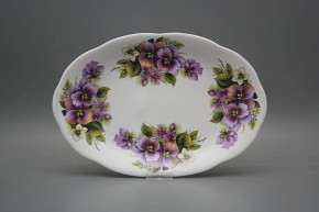Oval dish 33cm Alaska Pansy EBB Oval dish 33cm Alaska Pansy EBB