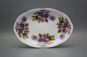 Oval dish 33cm Alaska Pansy EFL Oval dish 33cm Alaska Pansy EFL
