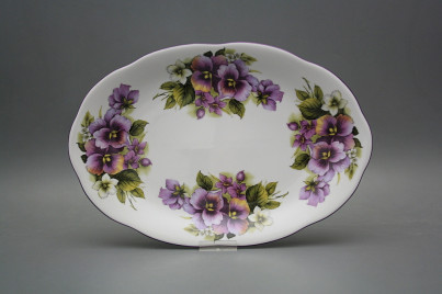 Oval dish 33cm Alaska Pansy EFL č.1
