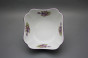 Deep salad dish square 21cm Rokoko Pansy EFL č.2