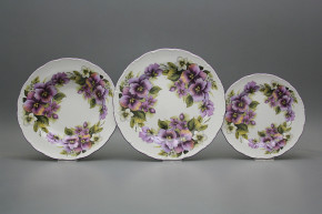 Plate set Ofelia Pansy 18-piece CvFL